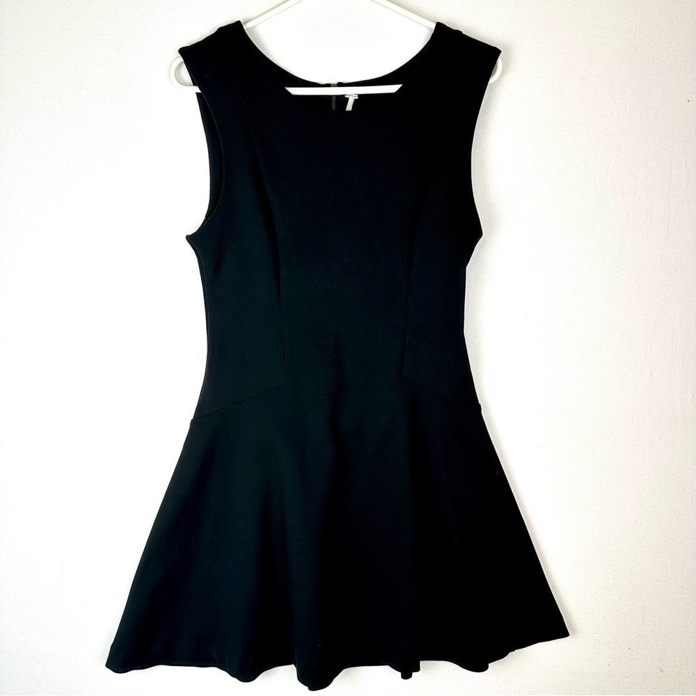 Free People Cha Cha A-line Skater Mini Dress Black Party Whimsigoth LBD
